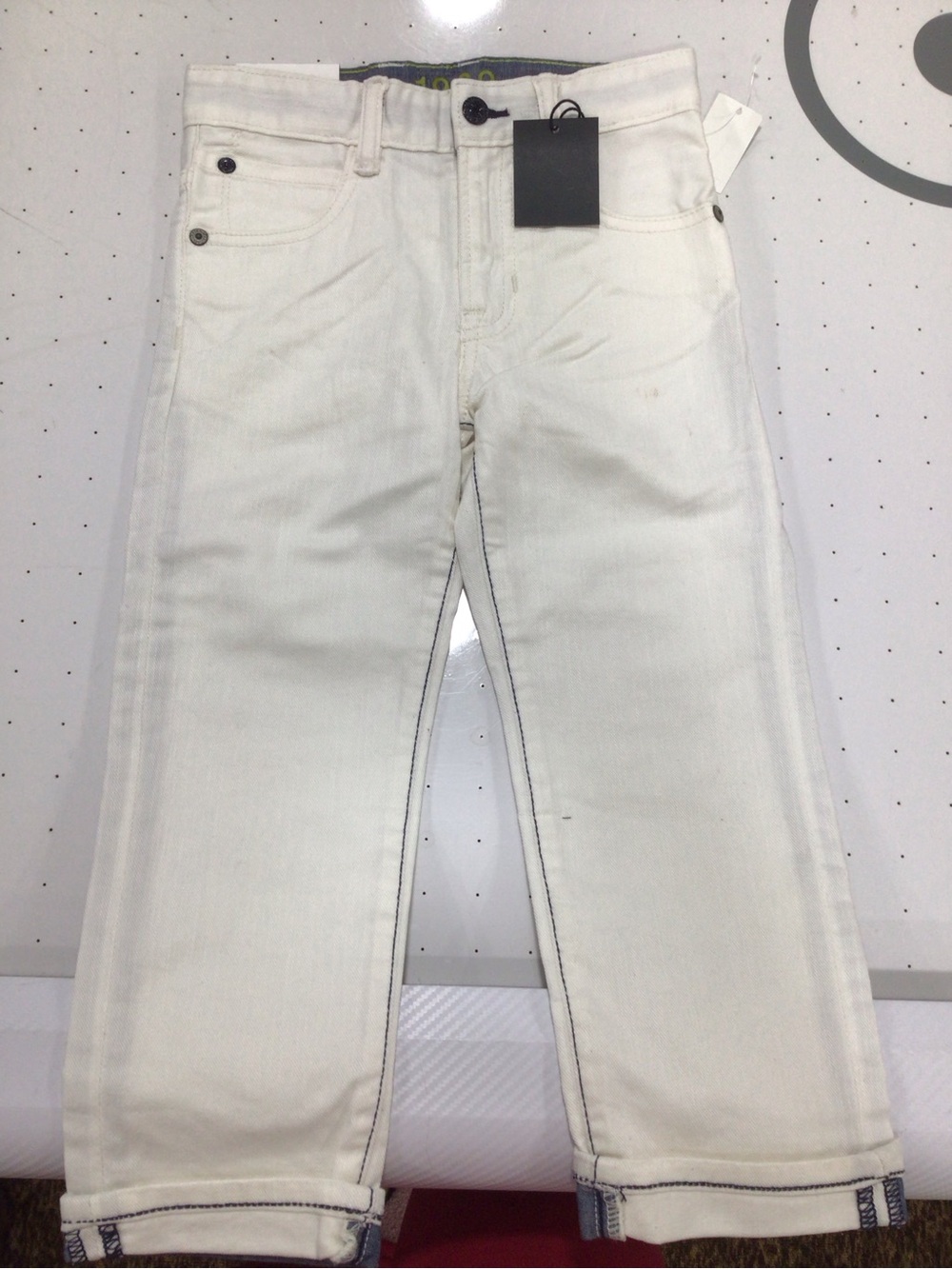 GAP Kids Cream Straight-Leg Jeans